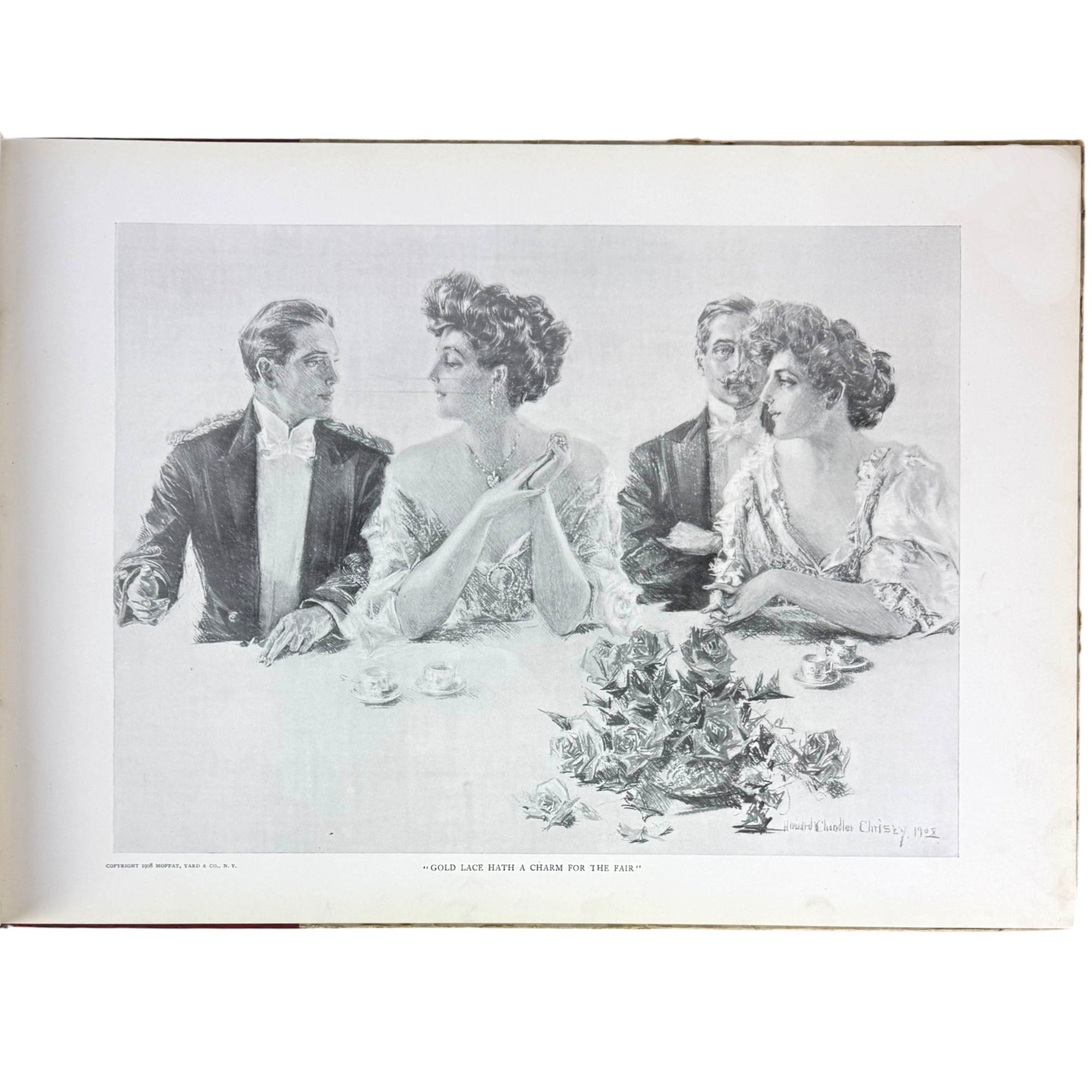 gold lace hat a charm for the fair by howard chandler christy