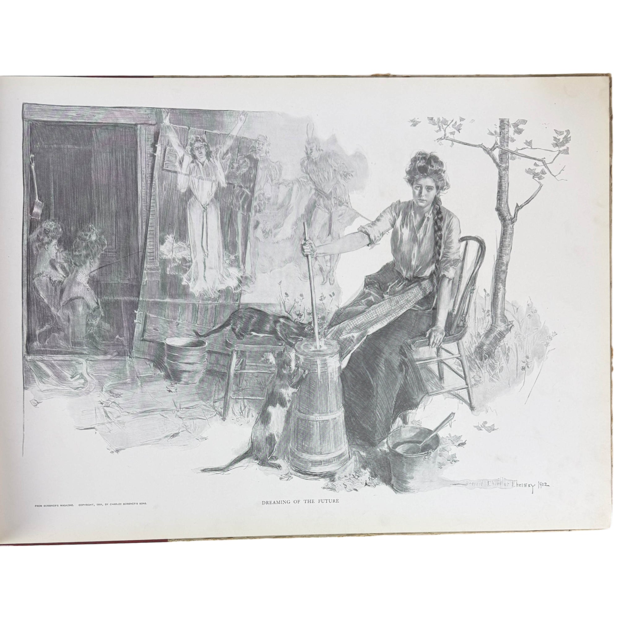 drawing of the future by howard chandler christy
