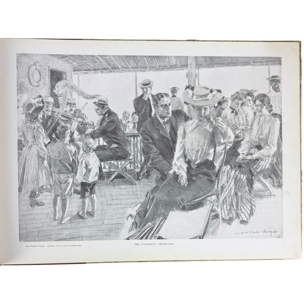 steamboat orchestra illustration by howard chandler christy