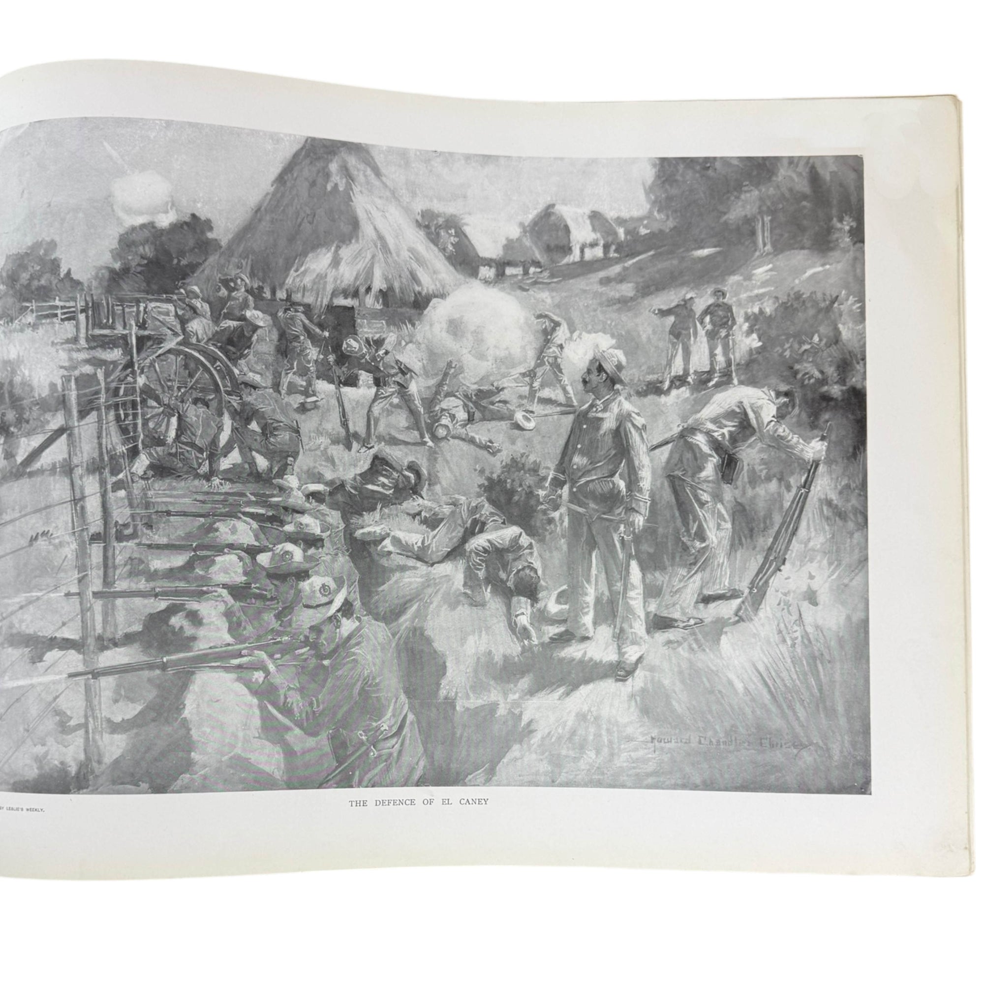 defence of el caney illustration by howard chandler christy