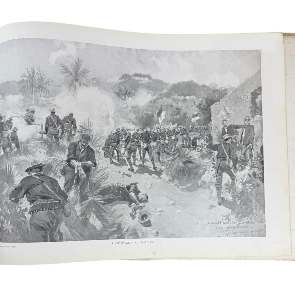 first cavalry at guasimas illustration by howard chandler christy