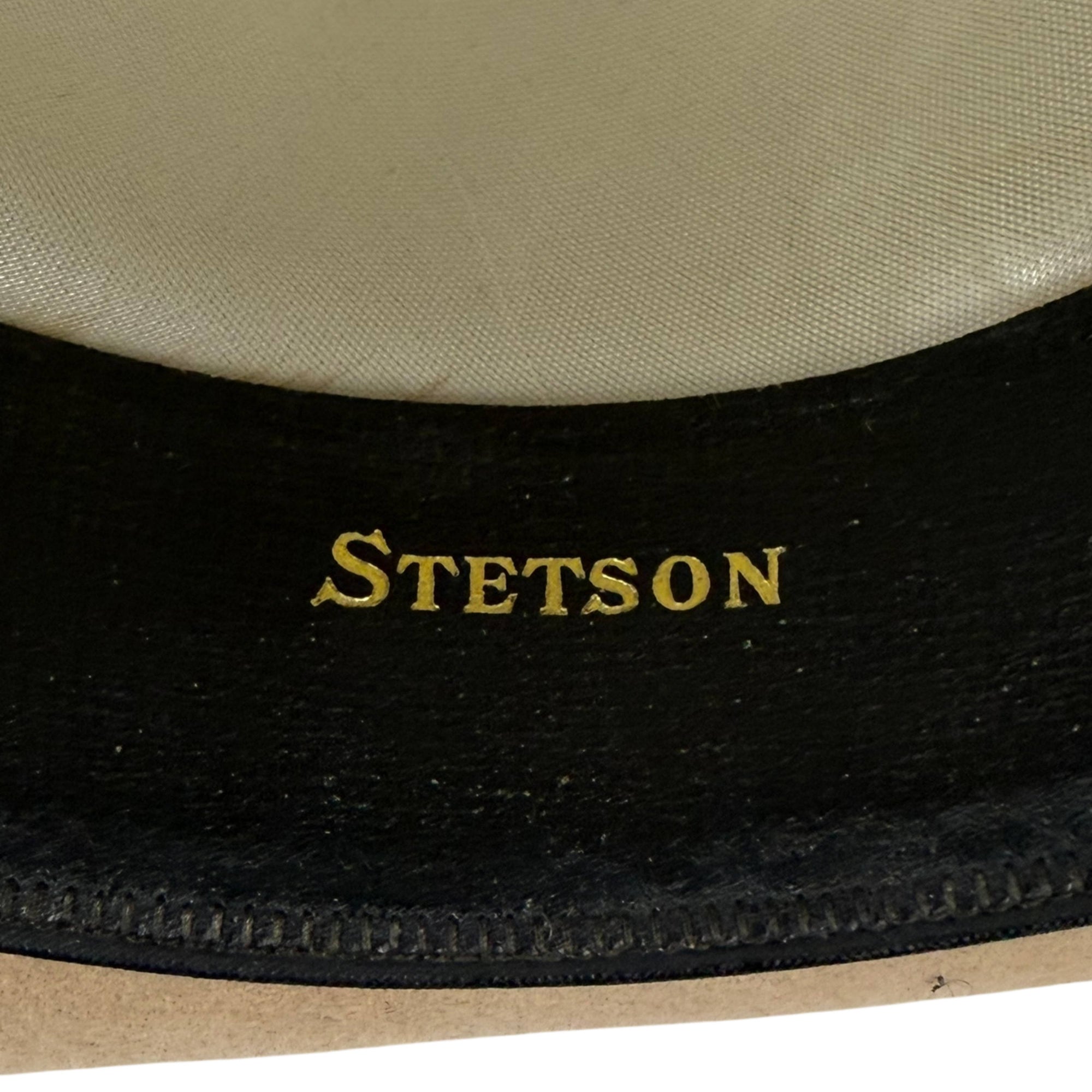 stetson stamp on sweatband