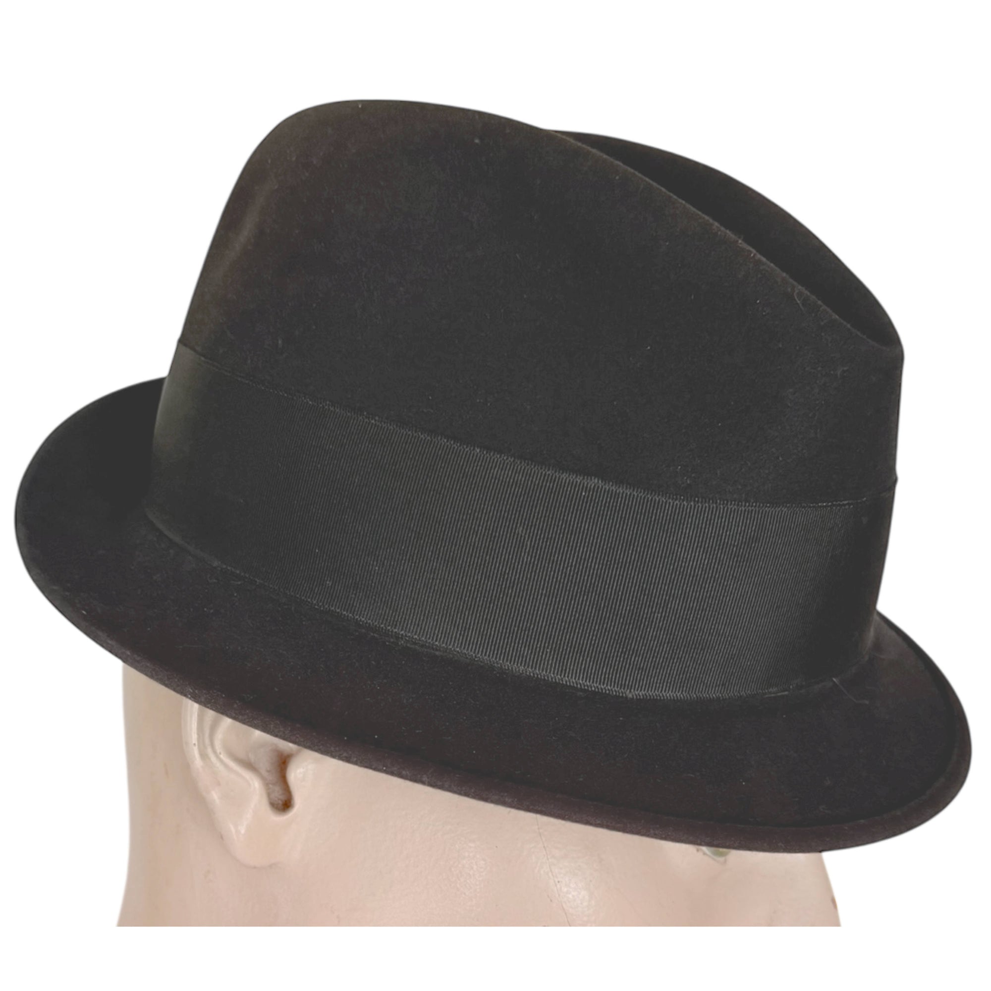 Vintage 1960s Imperial Stetson Trilby Fedora Ska Style Mad Men Hat Size Medium 7 1/8