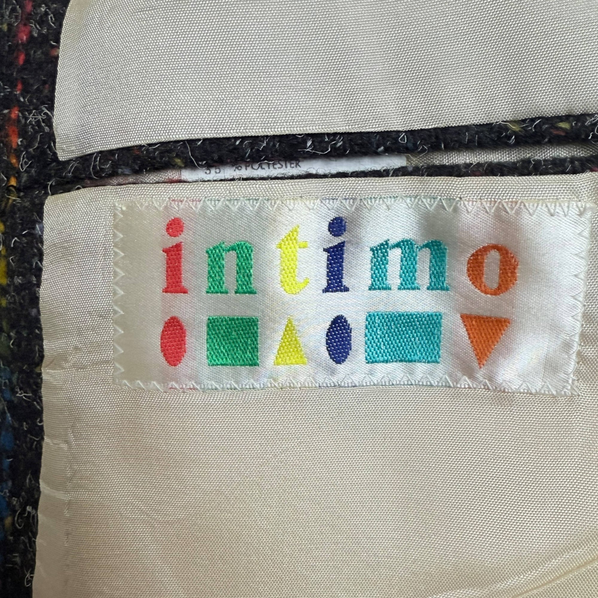 Vintage 1980s Men’s Jacket Boxy Fit w Padded Shoulders Sz L