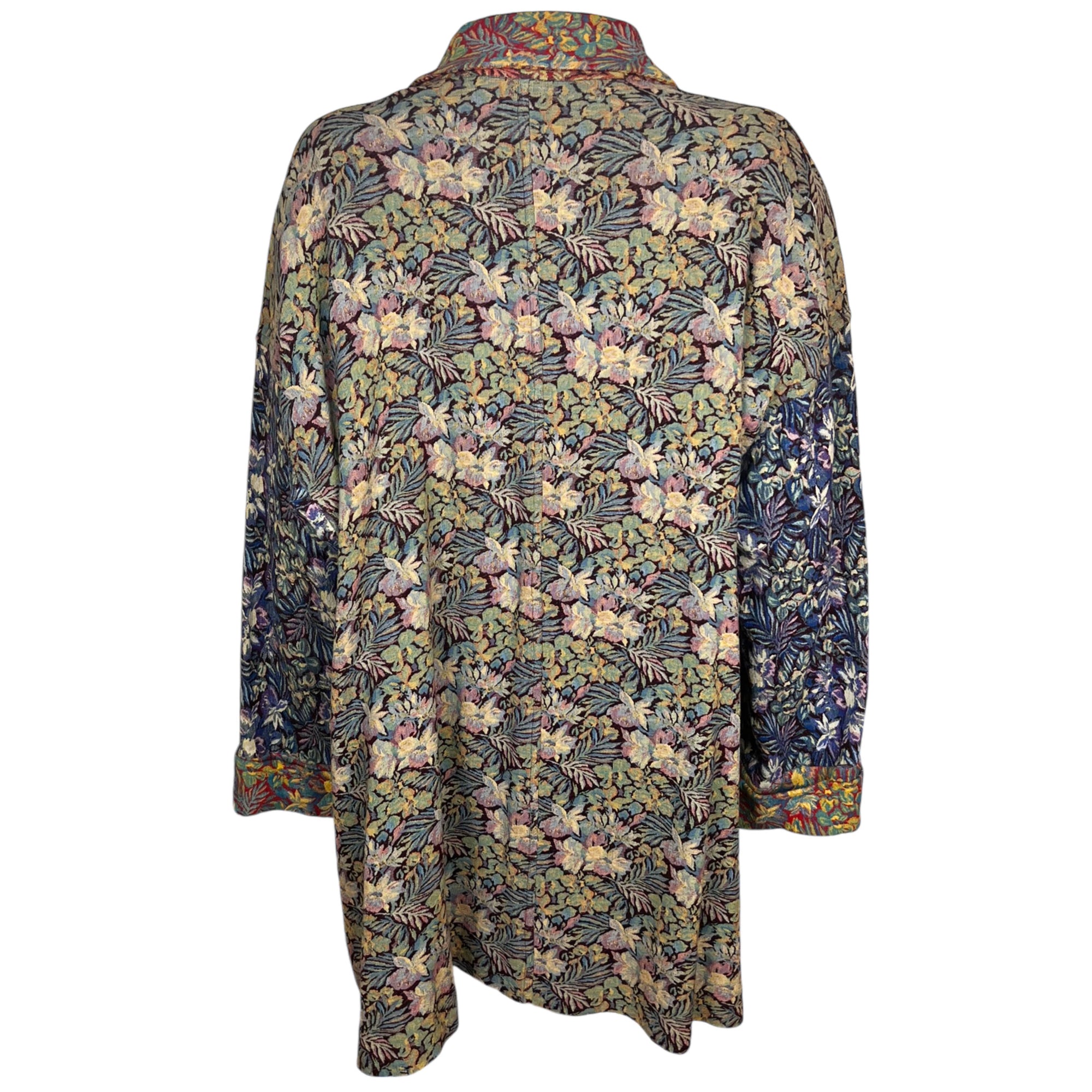 1994 Vintage Issey Miyake Jacket Floral Woven Patchwork Sz M