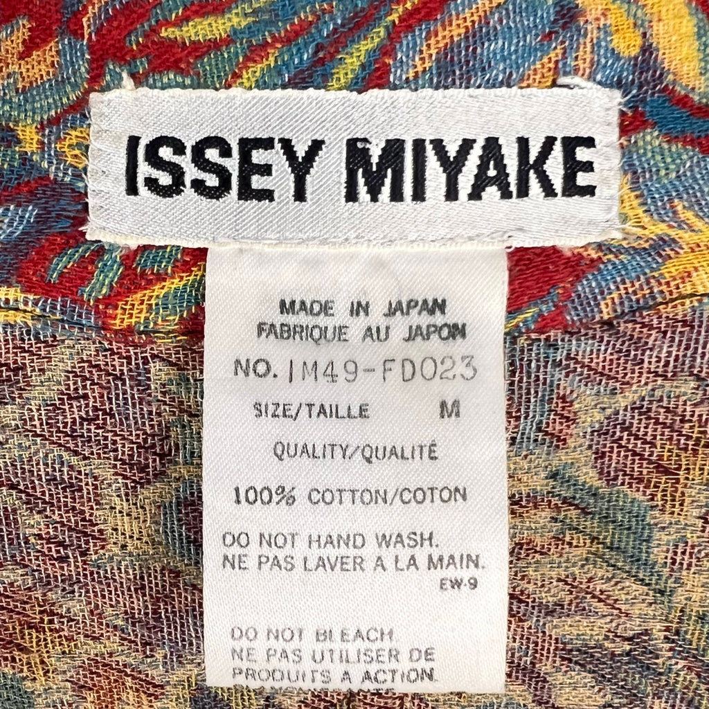1994 Vintage Issey Miyake Jacket Floral Woven Patchwork Sz M