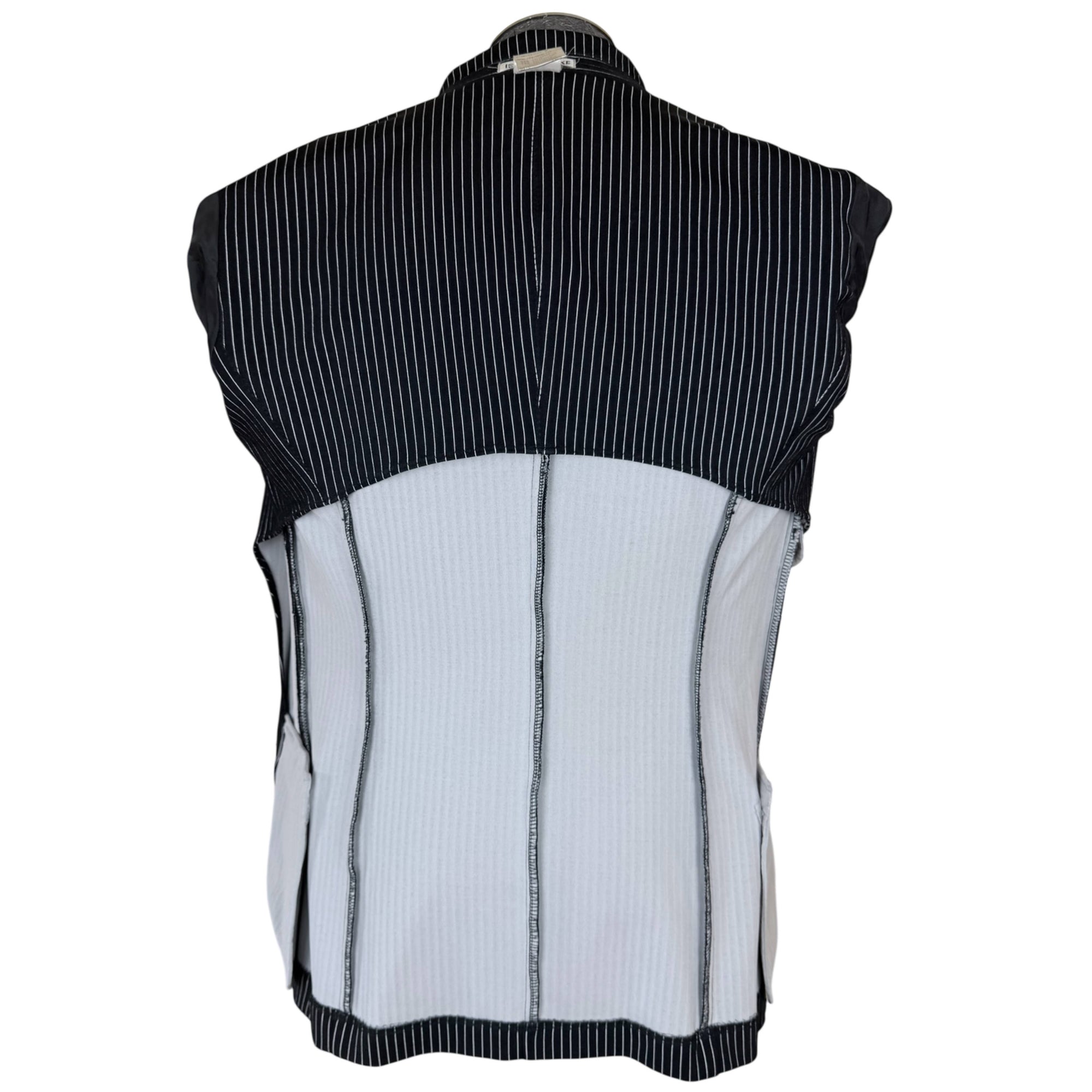 Vintage 1990s Issey Miyake Men’s Blazer Pinstripe Stretch Jacket Made in Japan Size M