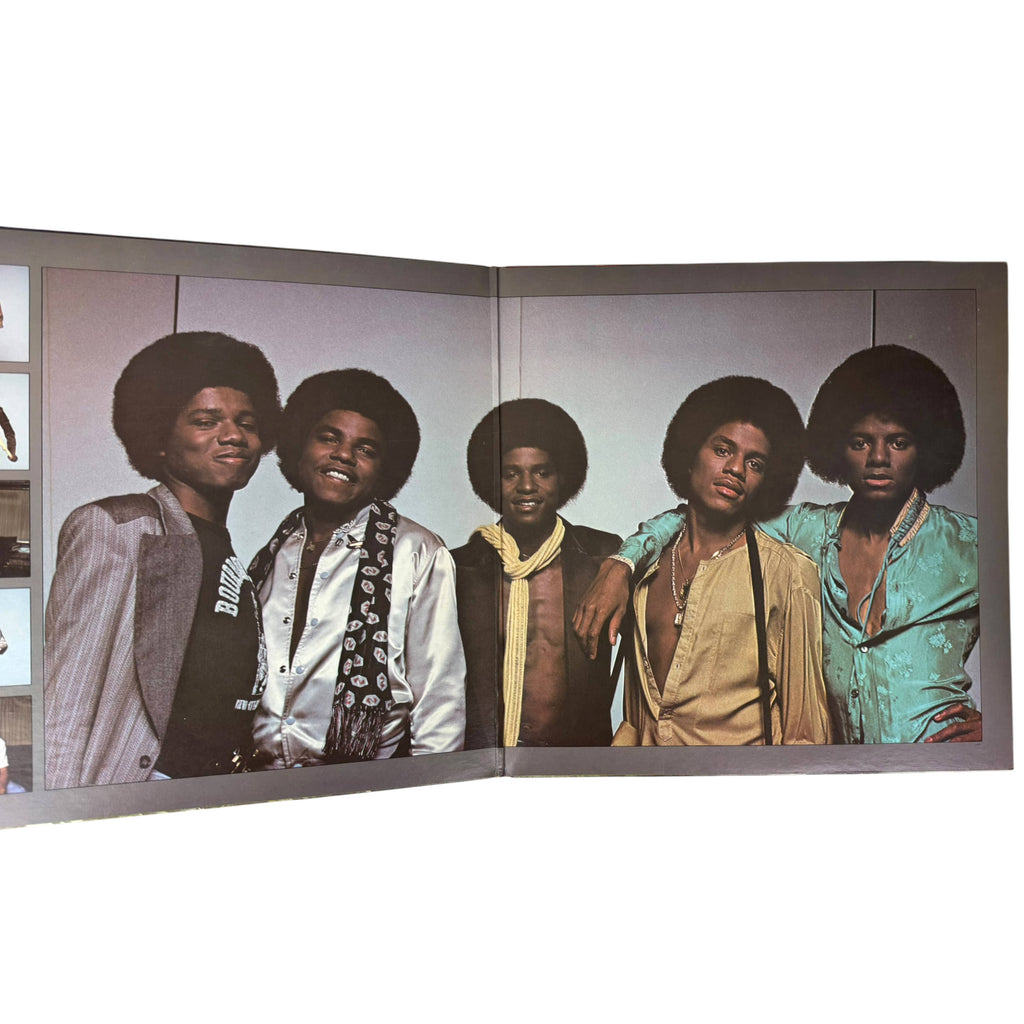 interior of the gatefold sleeve of The Jacksons Destiny LP Vinyl Record