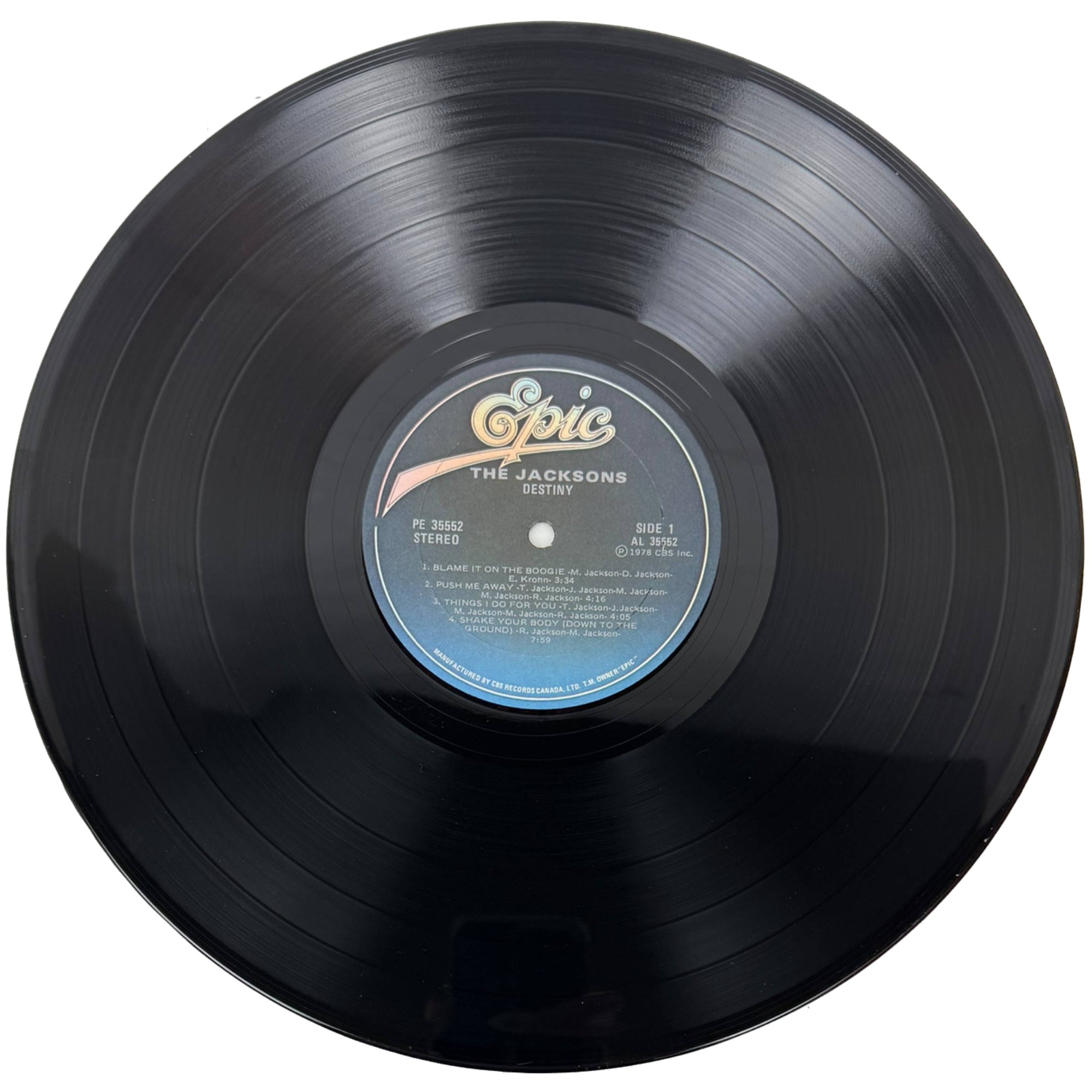 vinyl record the jacksons destiny side 1