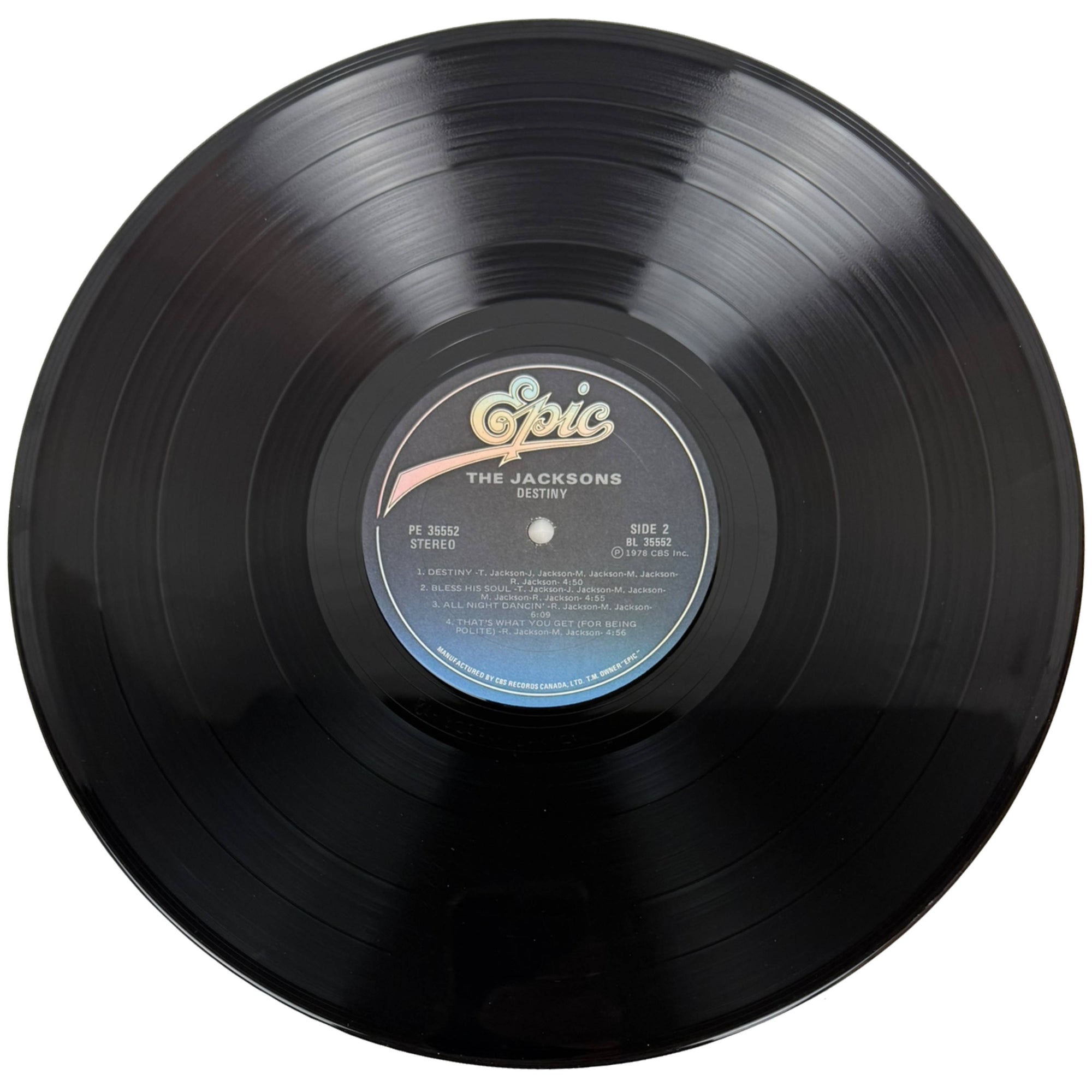 side 2 of vinyl record the jacksons destiny