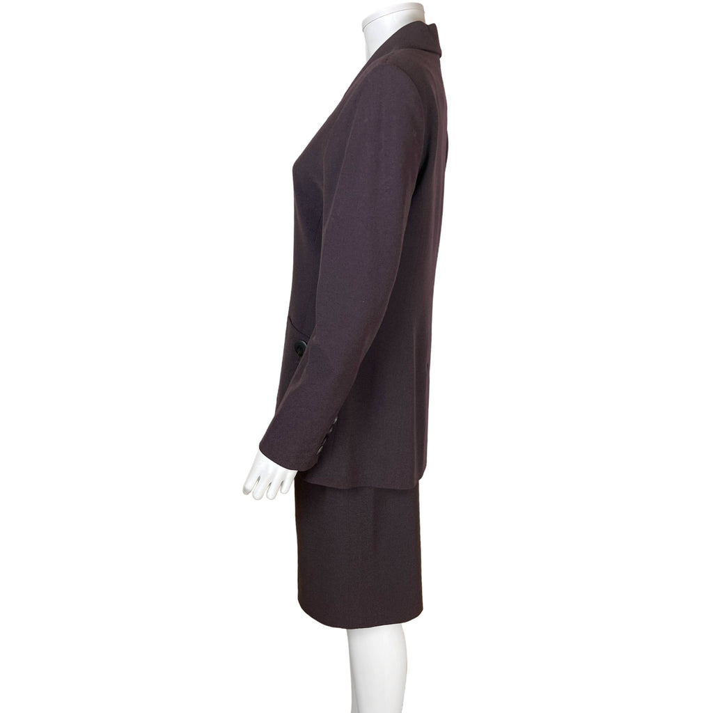 1990s Vintage Jaeger Skirt Suit Wool Blend Size M