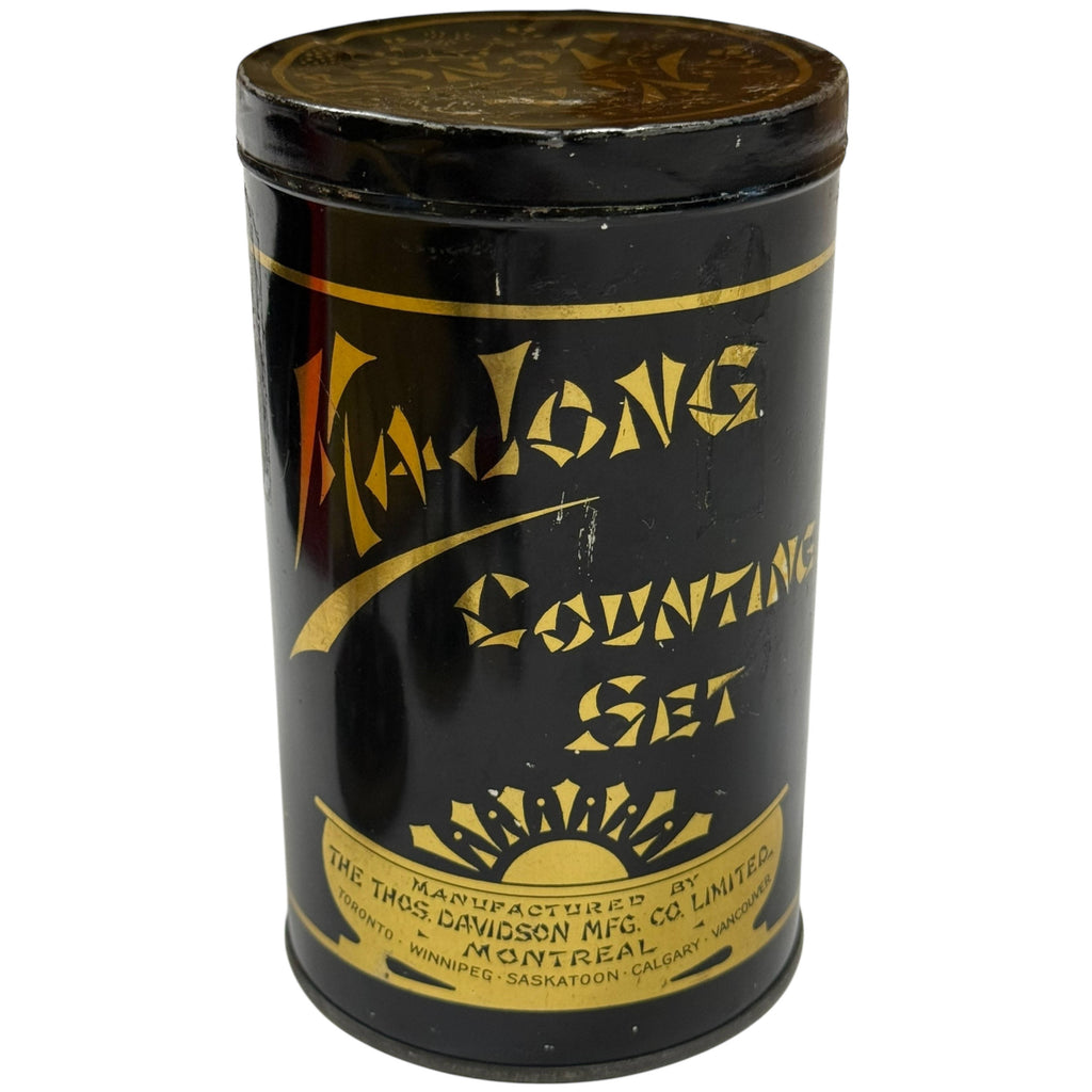 Vintage 1920s Chinese Mahjong Game 144 French Ivory Tiles