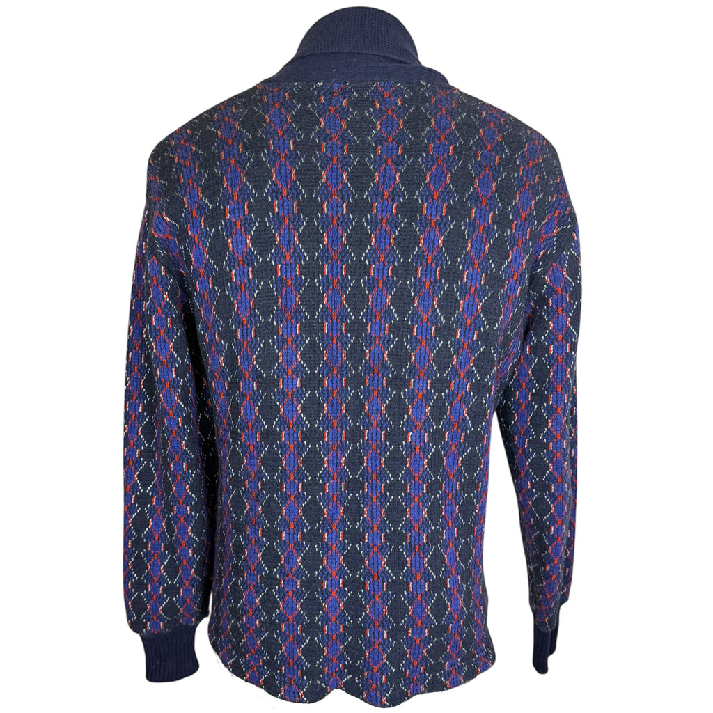 Vintage 1960s Cardigan Sweater w Shawl Collar Men’s Size M
