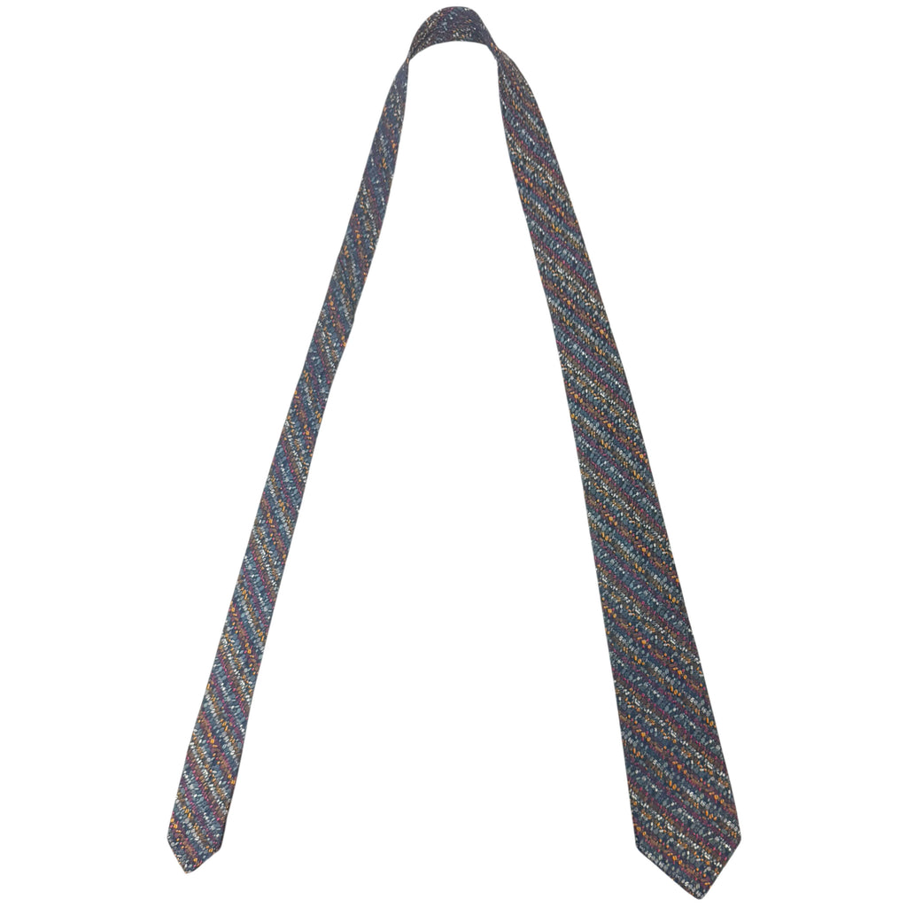 mulitcoloured striped 60s tie