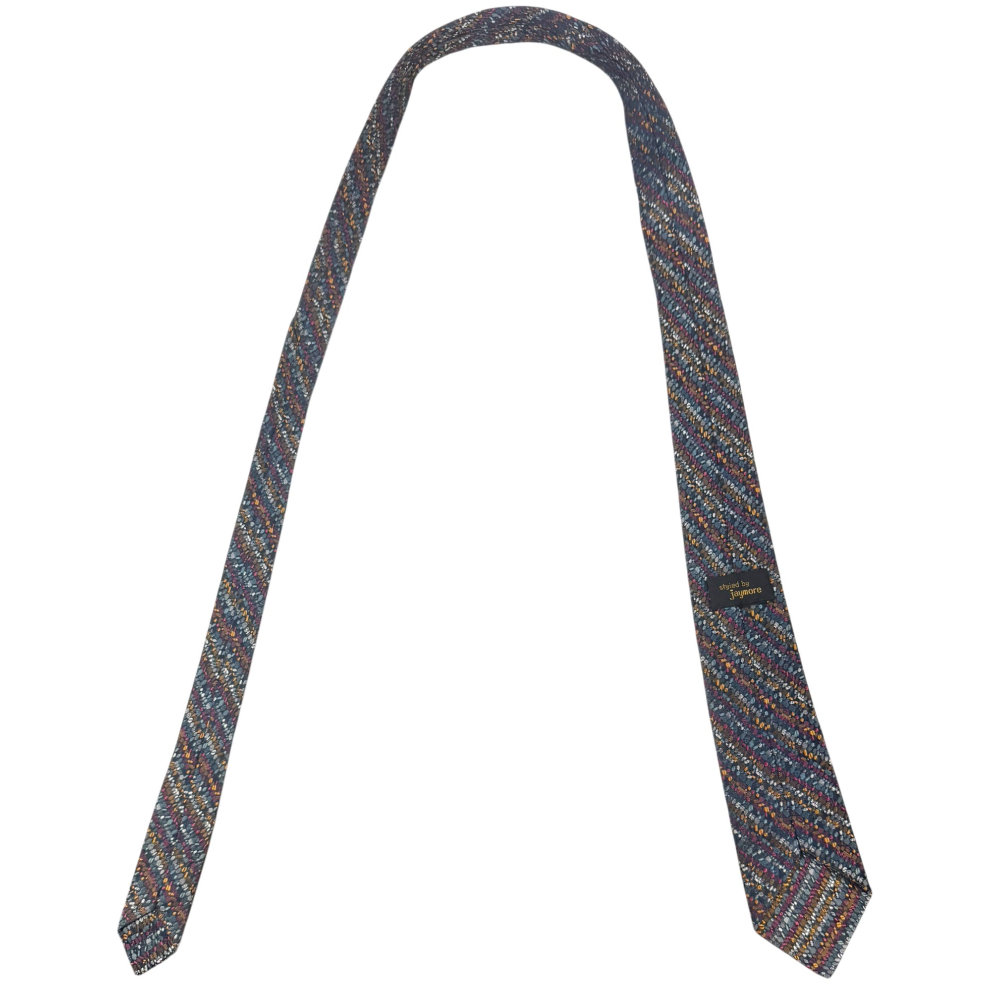 back of jaymore woven necktie
