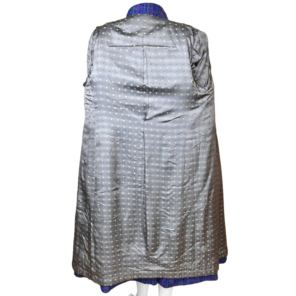 1970s Vintage English Mohair Coat Violet Ladies Size M