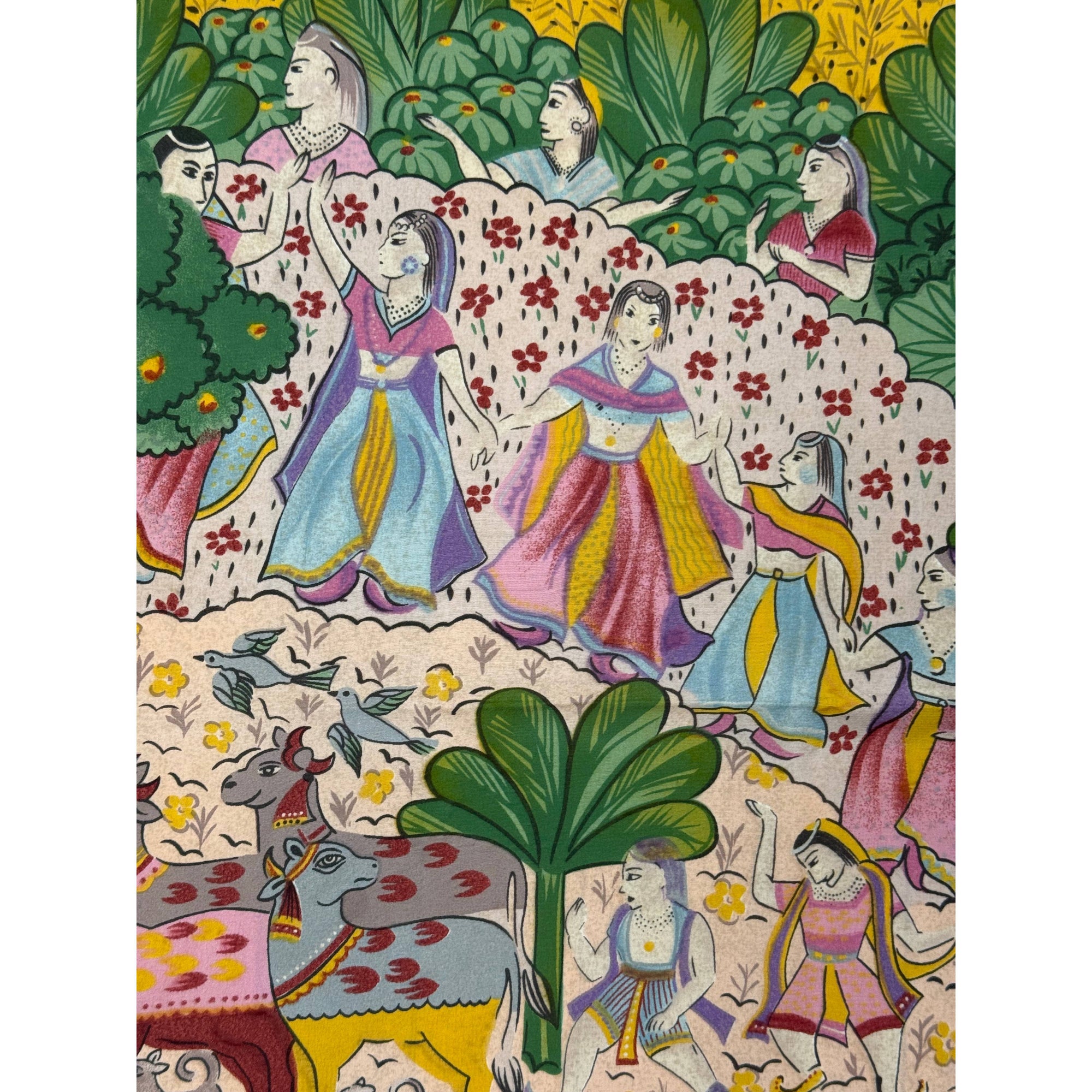 india art detail on jean patou scarf