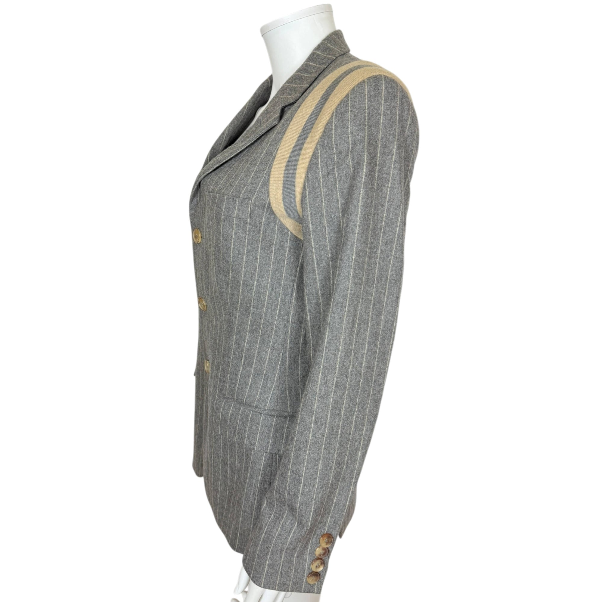 Vintage Jean Paul Gaultier Femme Blazer Tailored Pinstripe Jacket Fall Winter 1988