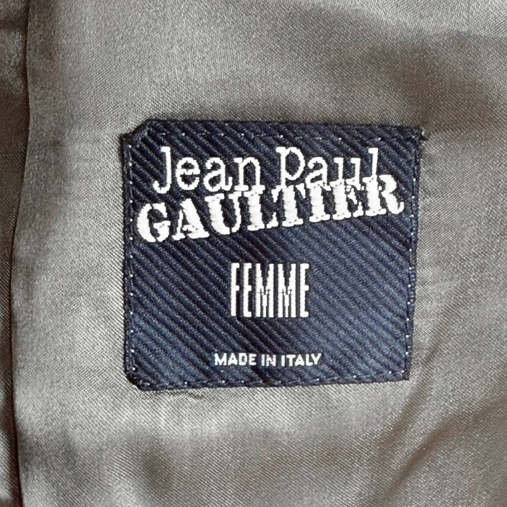 Vintage Jean Paul Gaultier Femme Blazer Tailored Pinstripe Jacket Fall Winter 1988