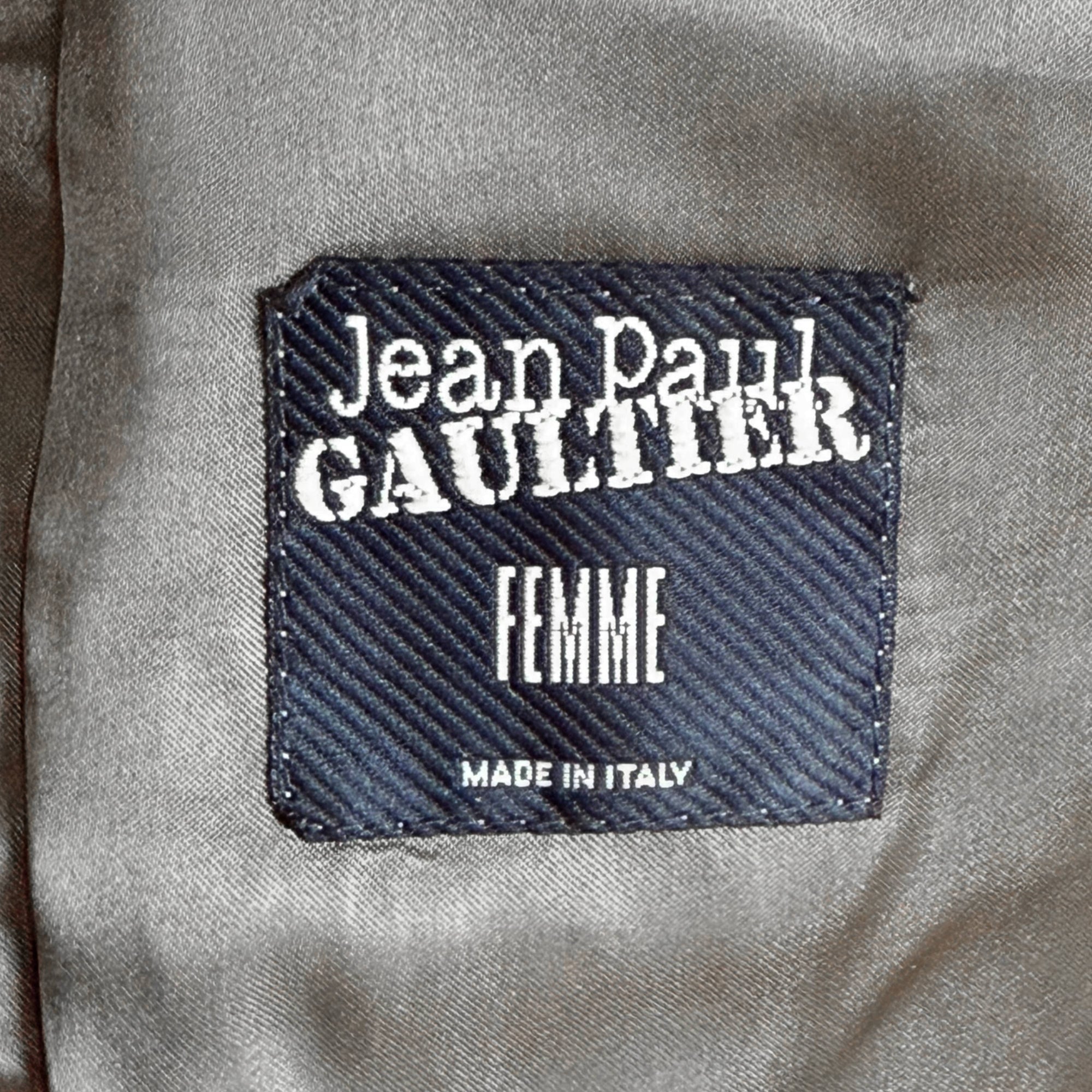 Vintage Jean Paul Gaultier Femme Blazer Tailored Pinstripe Jacket Fall Winter 1988