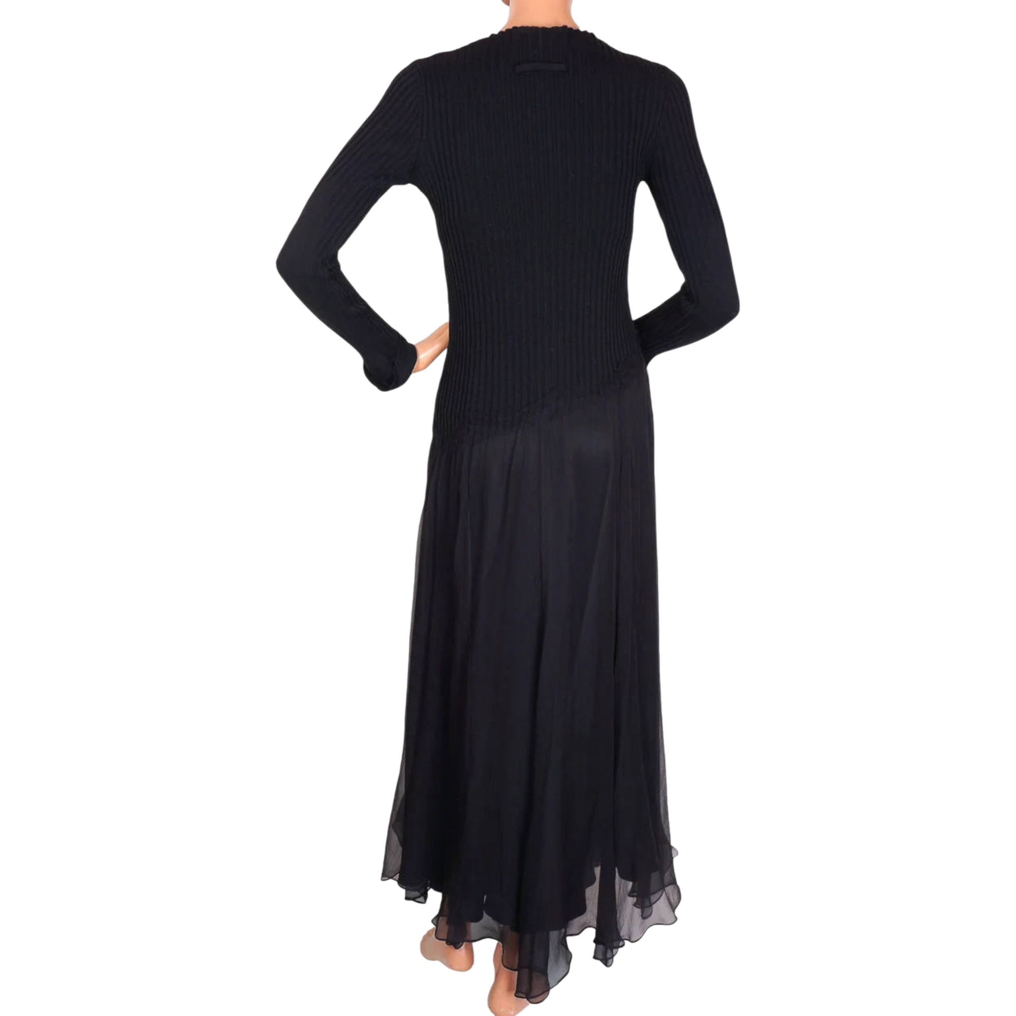 back view of Jean Paul Gaultier Maille Gown