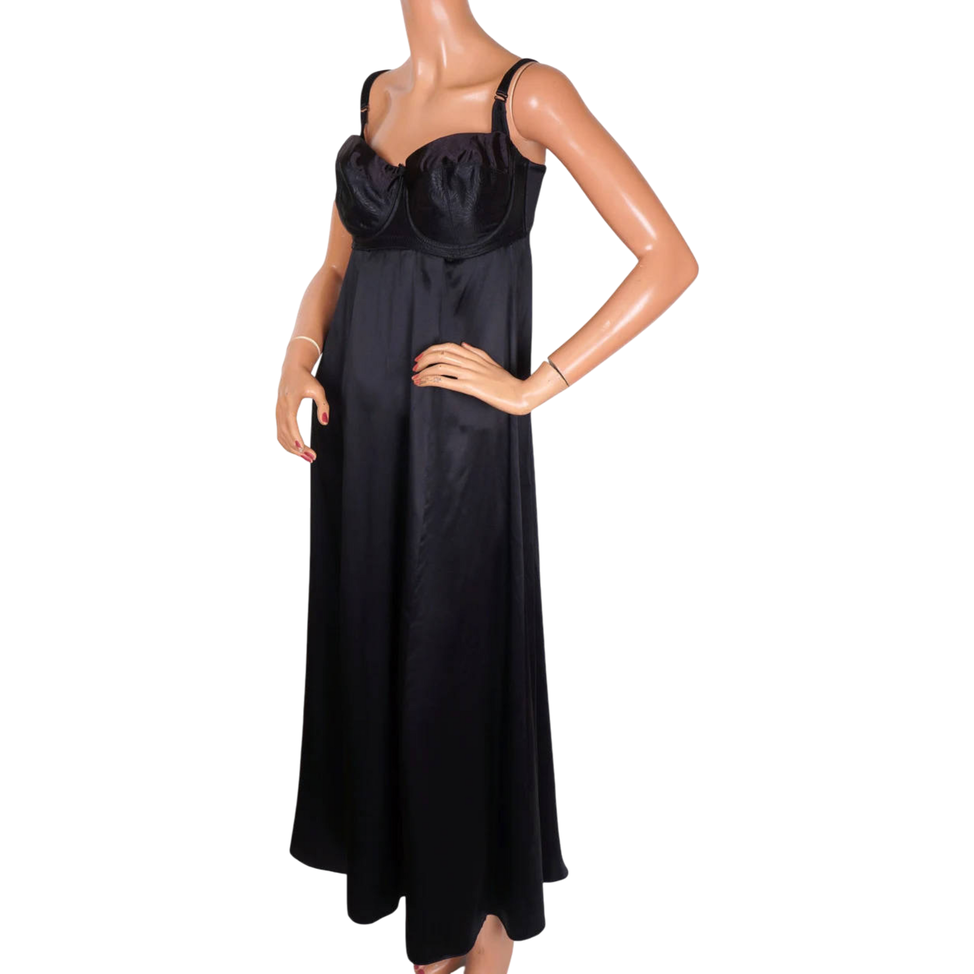 angled view of under slip to jean paul gaultier dress