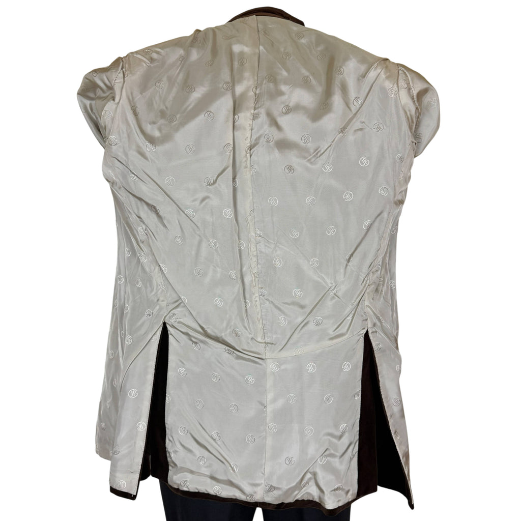 Jean-Paul Germain blazer interior with monogrammed viscose lining