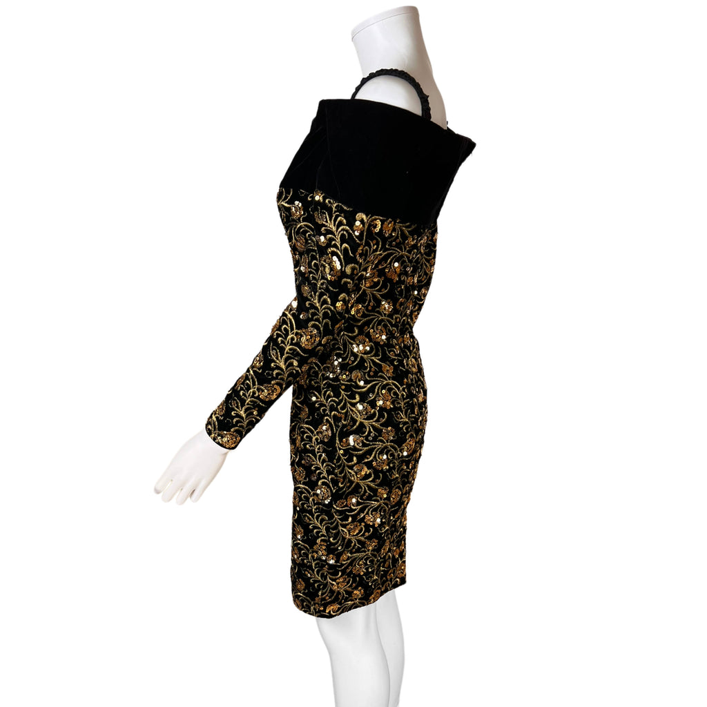 Vintage Jessica McClintock Party Dress Gunne Saxe Size M