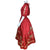 1980s Vintage Astrology Dress Red Taffeta Jo Jo Size L