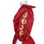 1980s Vintage Astrology Dress Red Taffeta Jo Jo Size L