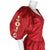 1980s Vintage Astrology Dress Red Taffeta Jo Jo Size L