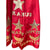 1980s Vintage Astrology Dress Red Taffeta Jo Jo Size L