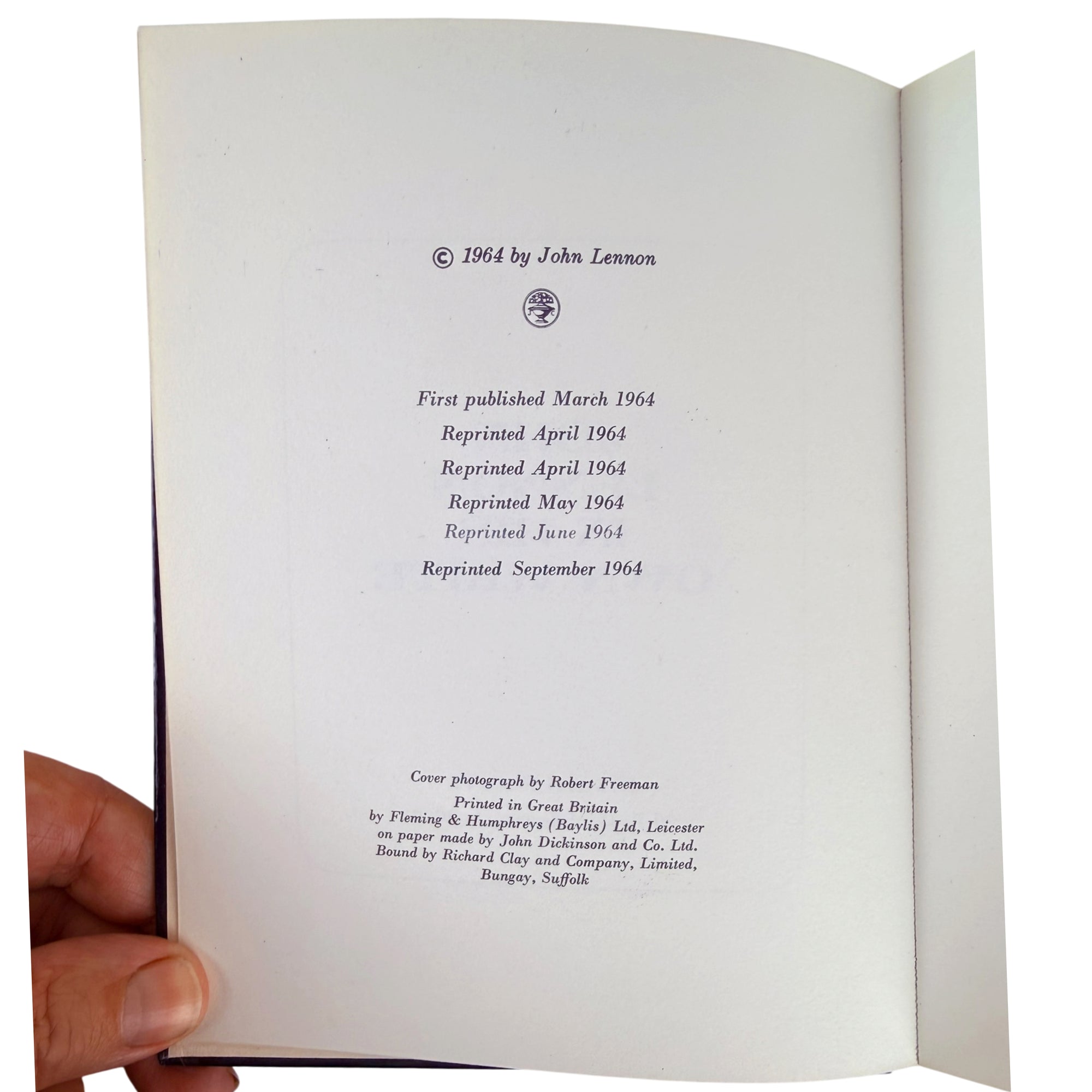 john lennon book first edition printings