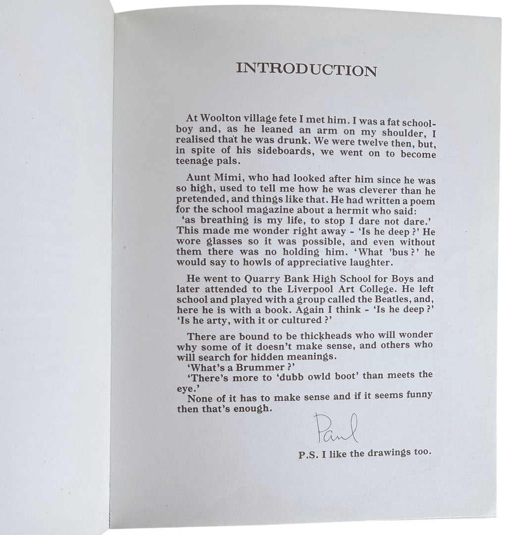 paul mccartney introduction to in his own write