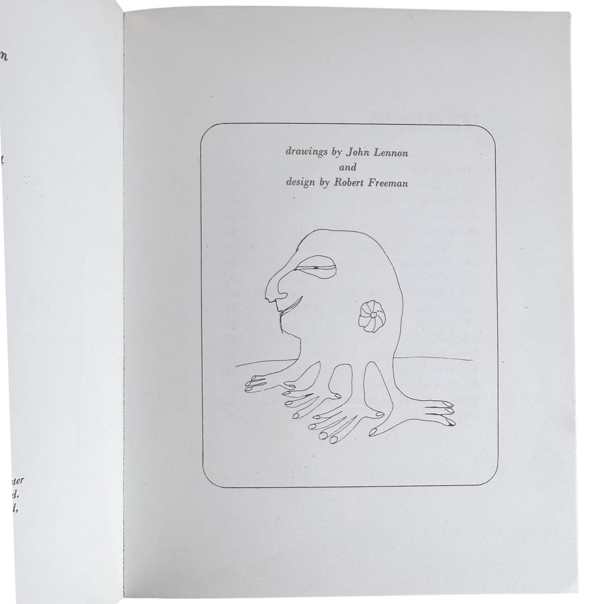 john lennon drawing in his own write