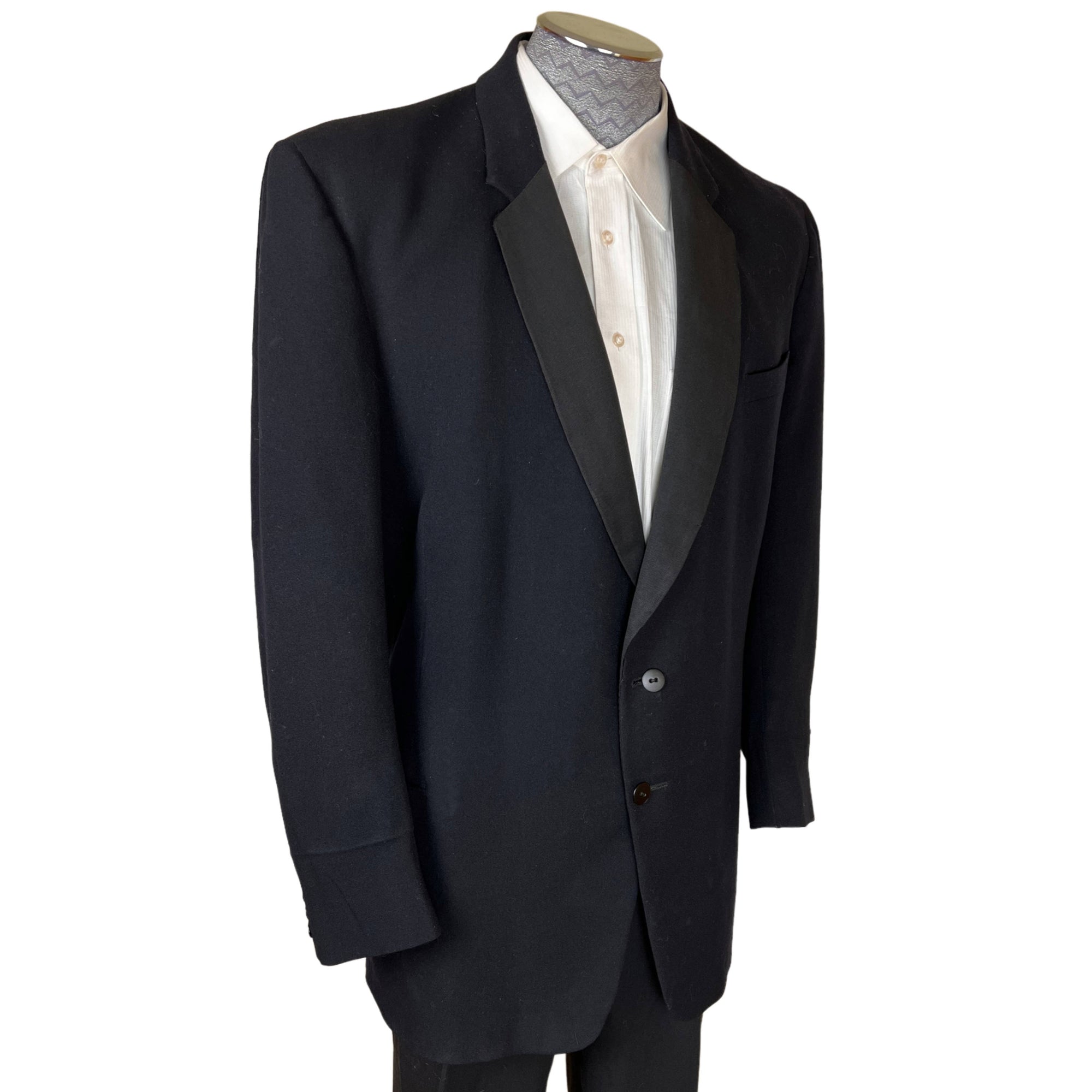 Vintage 1950 Tux Jacket Mens Dinner Jacket Size L