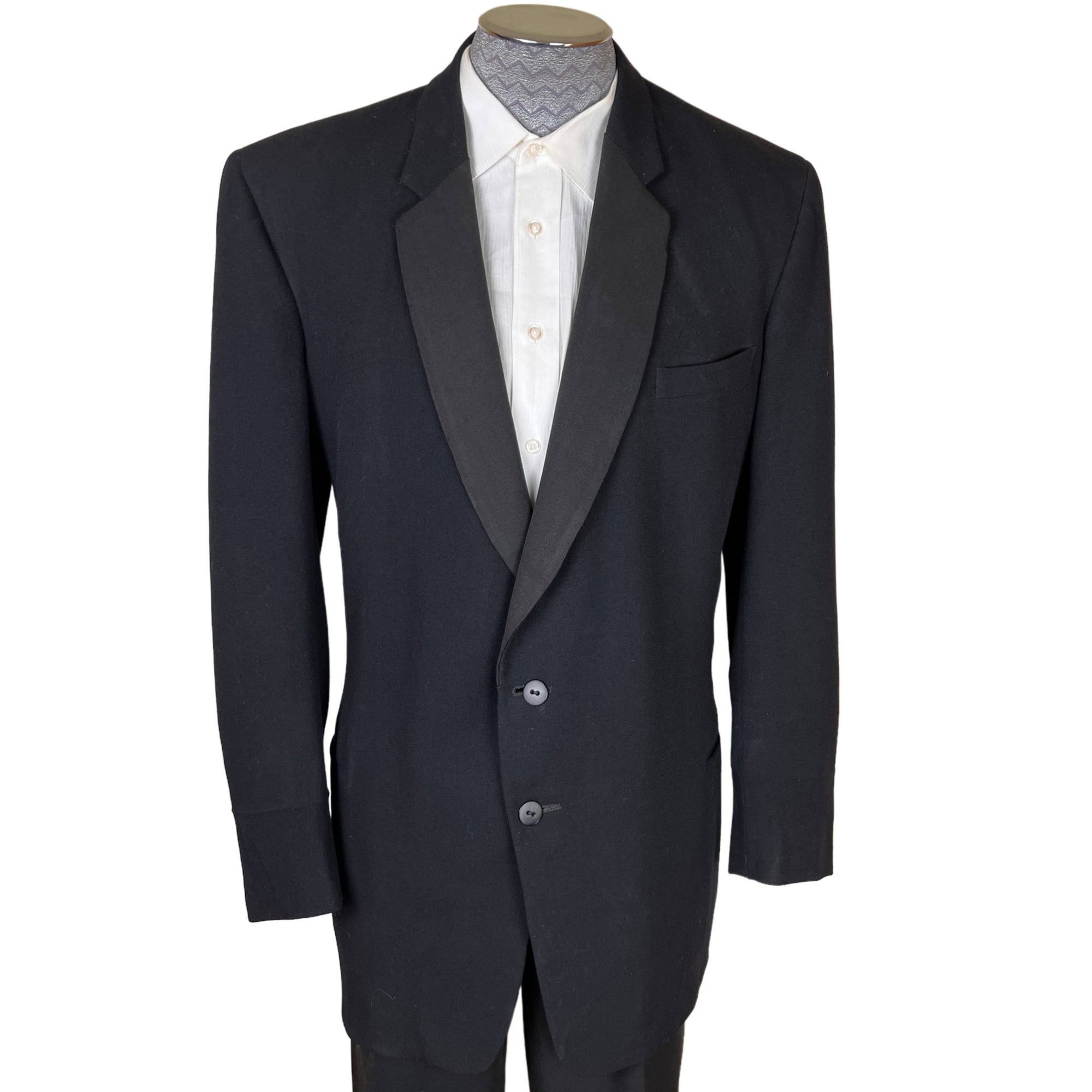 Vintage 1950 Tux Jacket Mens Dinner Jacket Size L