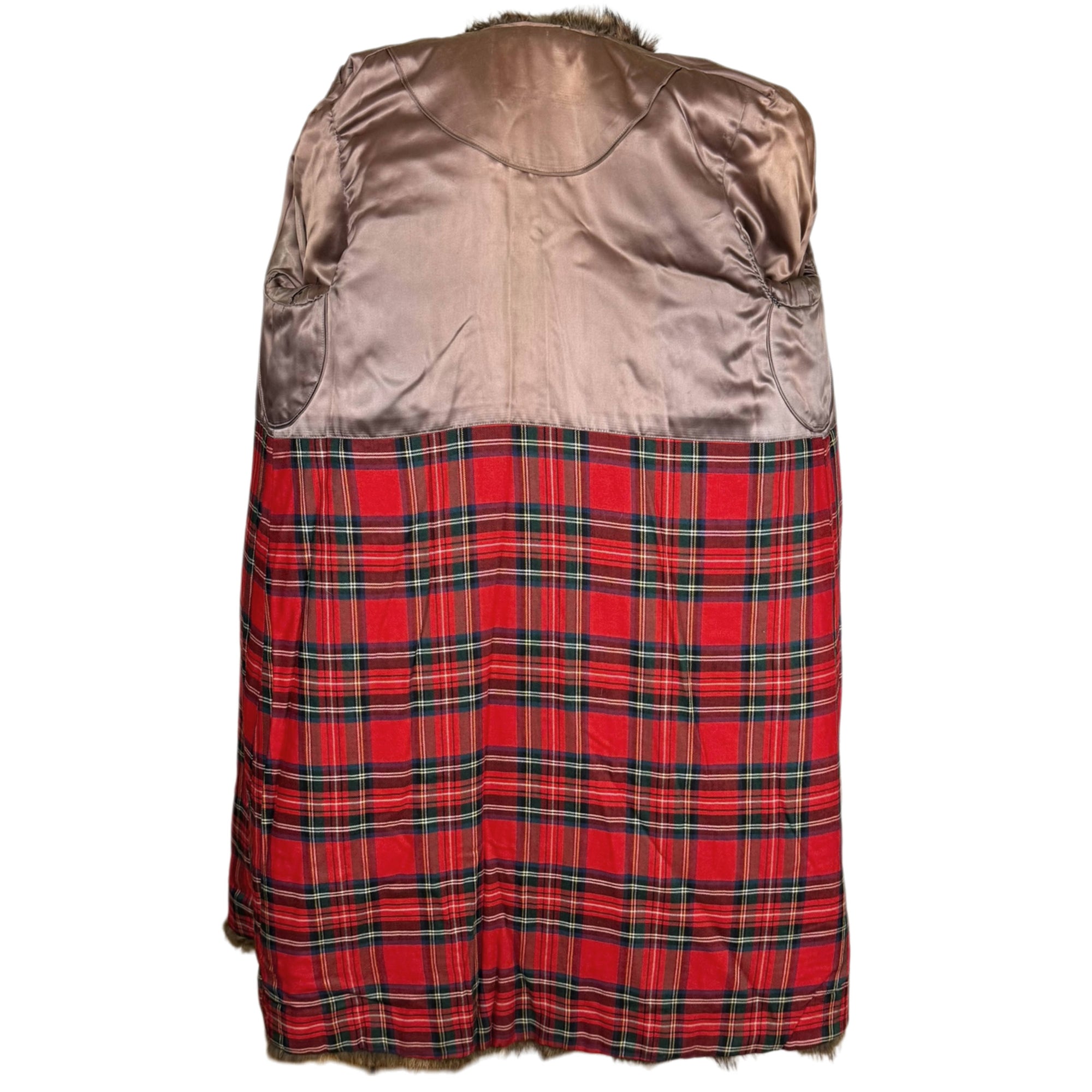 Vintage 1940s Raccoon Fur Coat Dated 1946 Ladies Size M