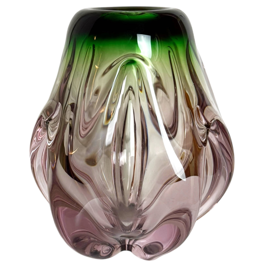 Josef Hospodka Chribska Art Glass Vase OK 104 