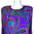 1980s Vintage Judith Ann Creations Dress Indian Silk Size M