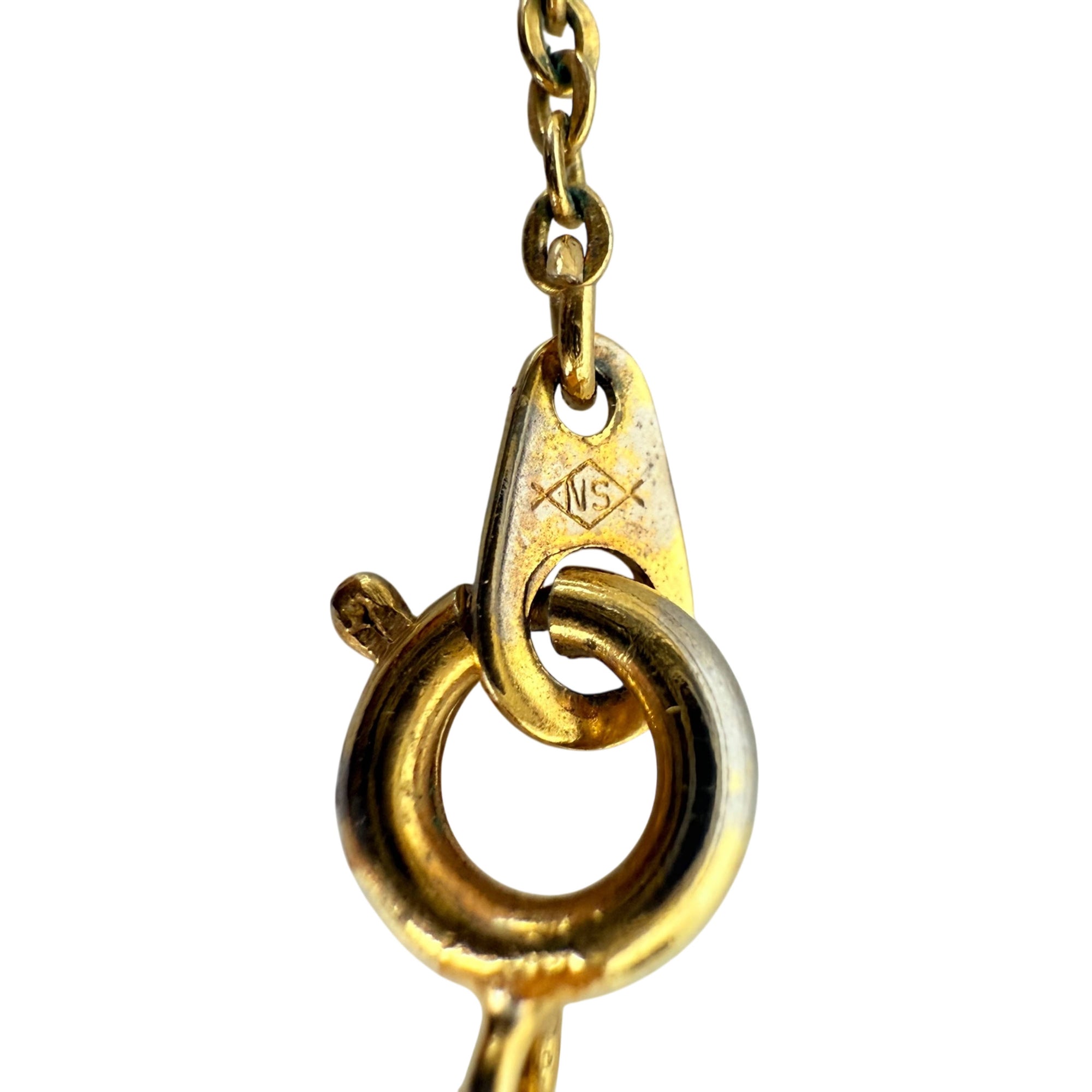 1960s Enamel on Copper Cross Pendant Necklace Jules Perrier