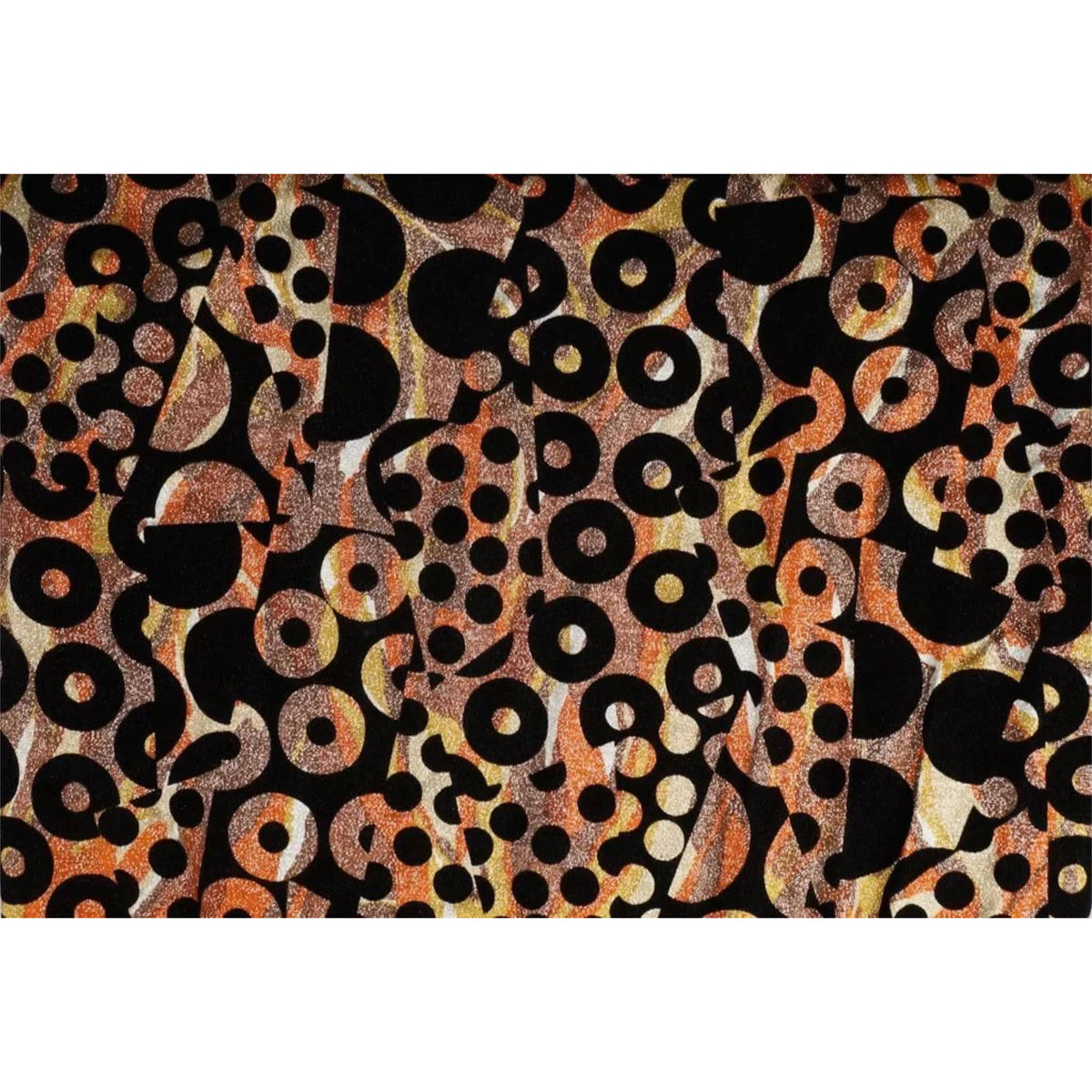 60s geometric panel on vintage formal dress