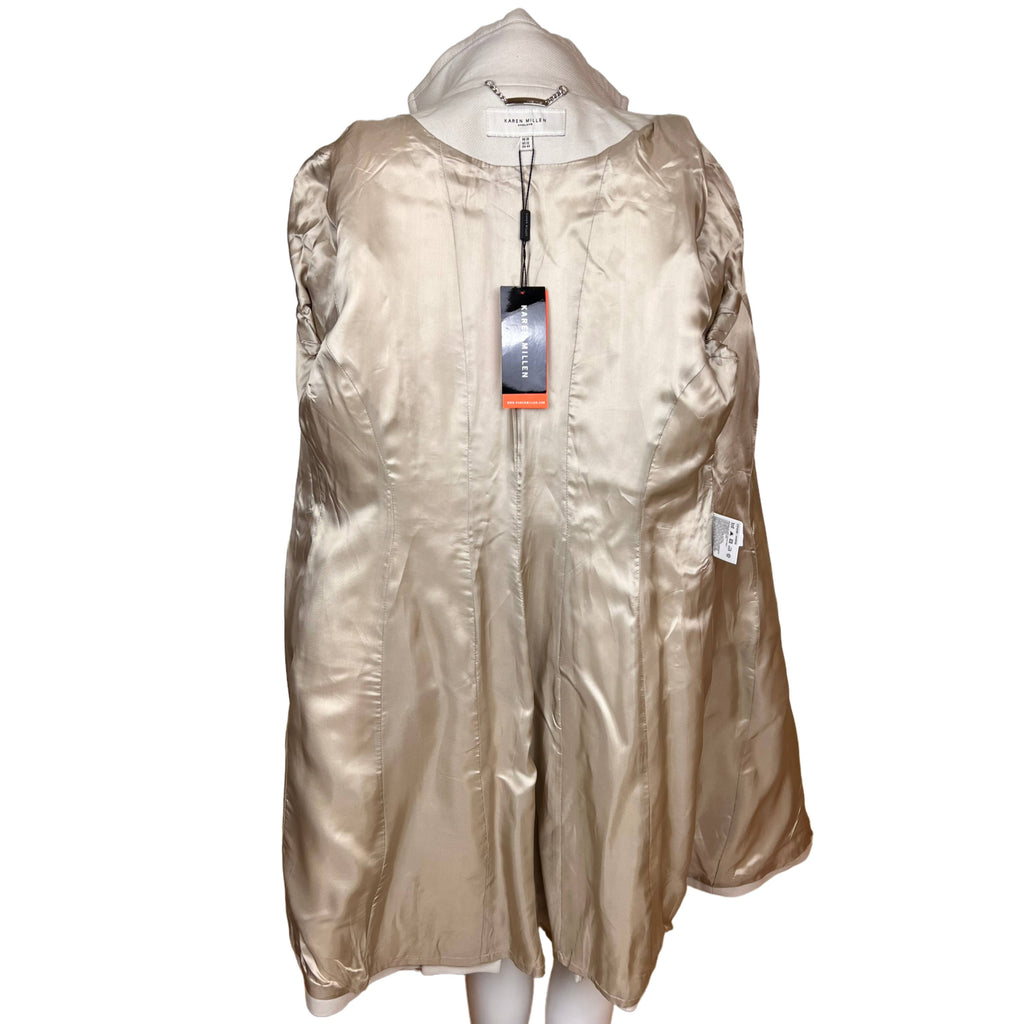 Karen Millen Stone Coat Military Style NWT Unused US Size 12