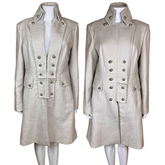 Karen Millen Stone Coat Military Style NWT Unused US Size 12