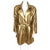 Vintage 1980s Kenn Sporn for Wippette Gold Vinyl Raincoat L