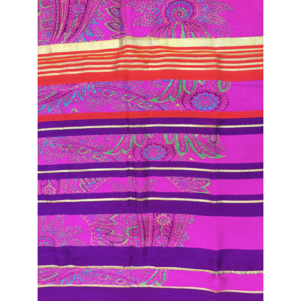 Vintage 1980s Kenzo Shawl Large Wool Scarf 26.5” x 69”