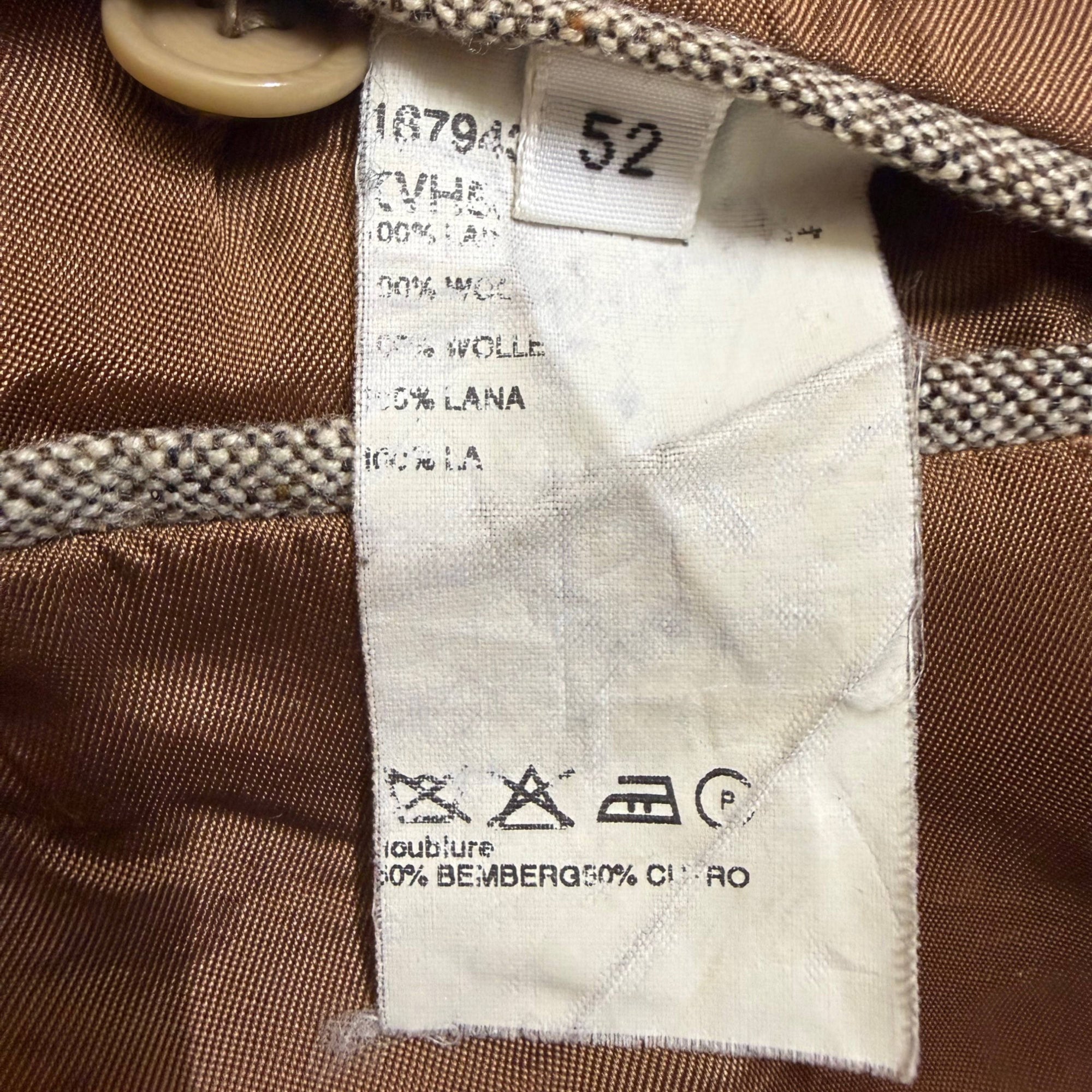 Vintage 1990s Kenzo Homme Jacket Wool Tweed Size 40