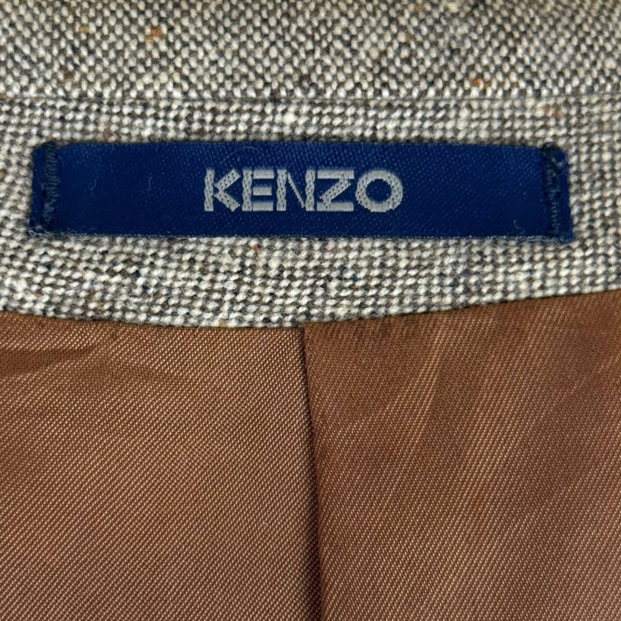 Vintage 1990s Kenzo Homme Jacket Wool Tweed Size 40