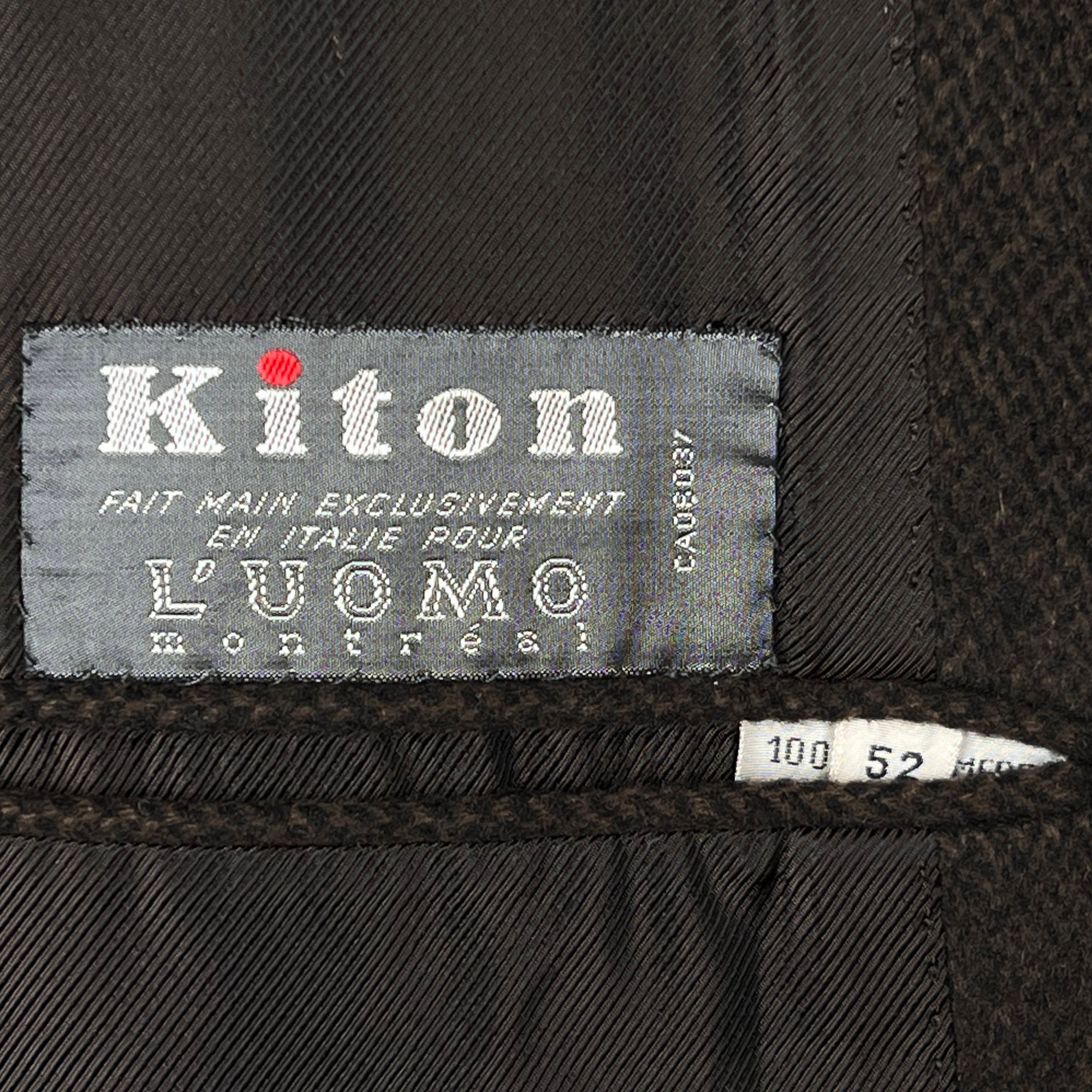 1980s Vintage Kiton Cashmere Overcoat European Size 52