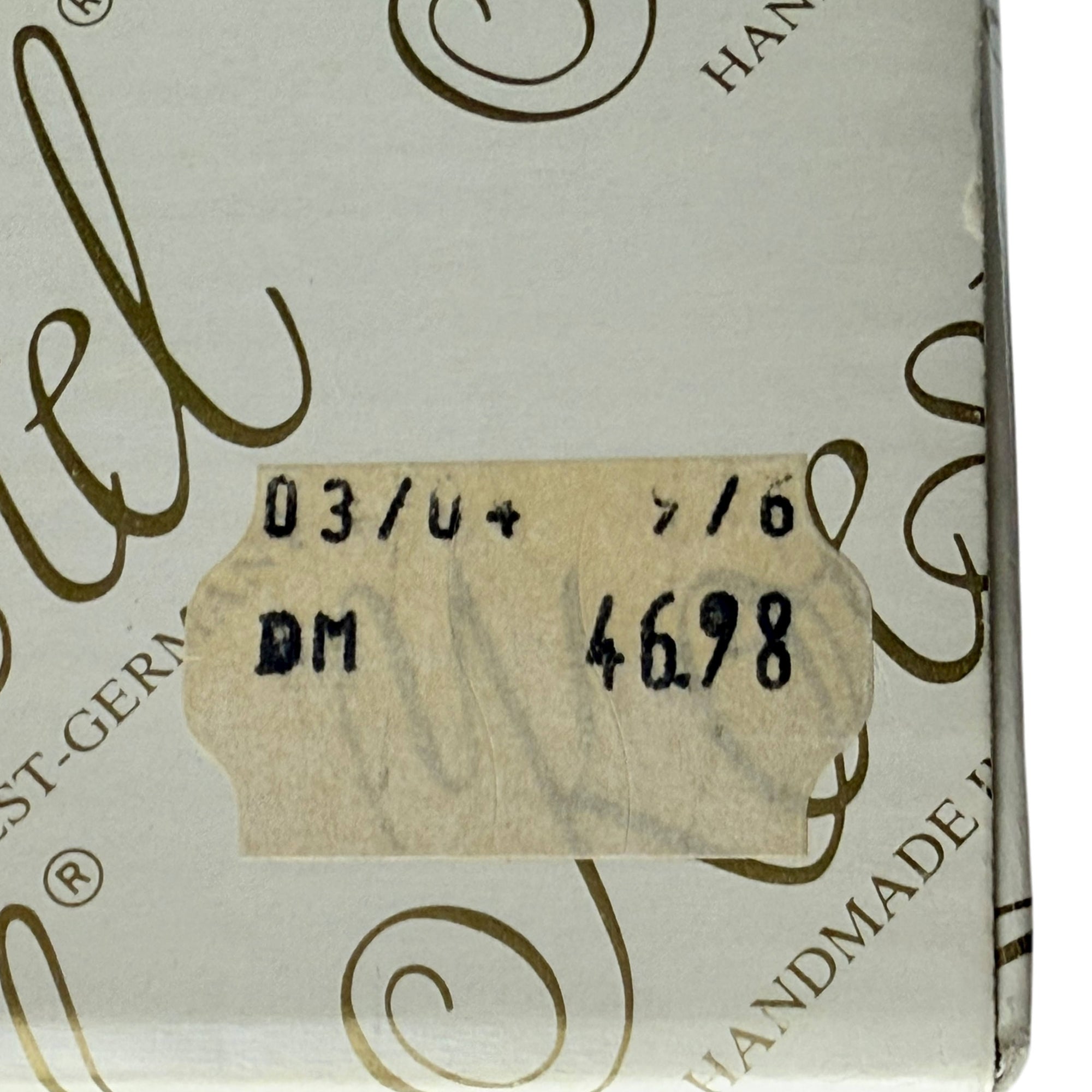 Vintage 1980s Koestel Wax Angel Tree Topper in Box West Germany